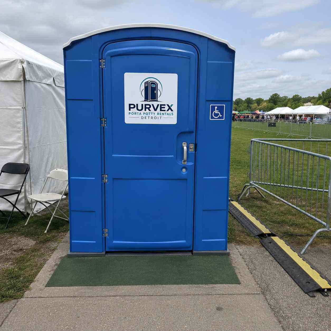 ADA wheelchair accessible porta potty rental Detroit